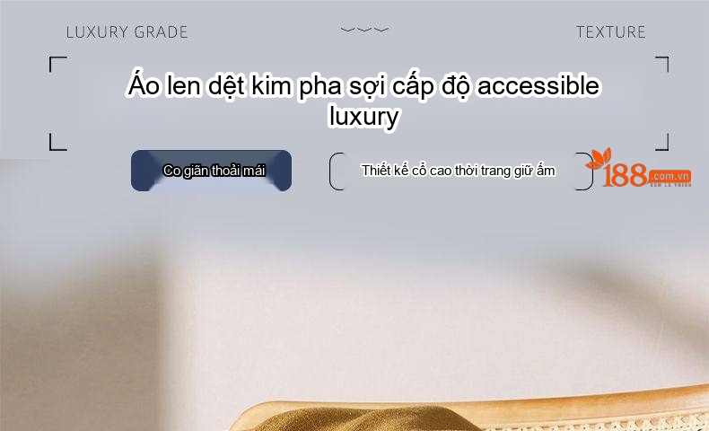 Áo Len Cổ Cao Nam Dệt Kim Lót Lông Cừu Màu Xám, Nâu, Vàng, Trắng... chi tiết 1