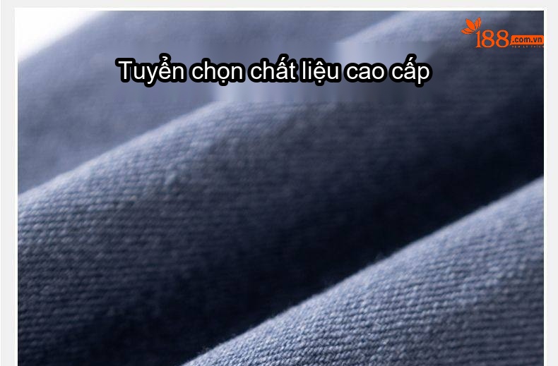 Quần Dài Nam Cotton Thun Co Giãn Dáng Suông Rộng Phong Cách Công Sở Màu Đen, Xám, Nâu, Xanh chi tiết 4