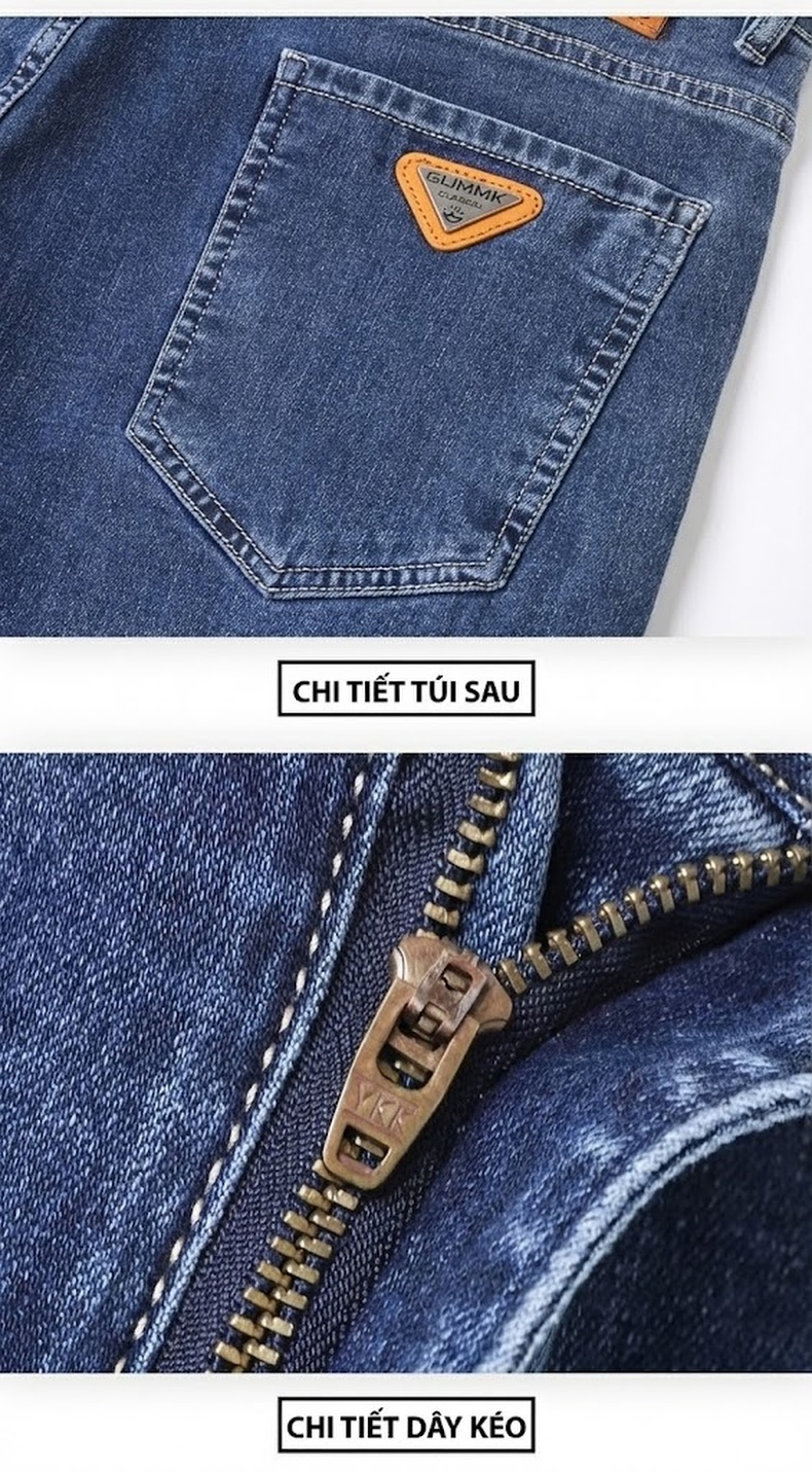 Quần Dài Nam Ống Đứng Dáng Ôm Vừa Vặn Co Giãn Thoải Mái Màu Đen chi tiết 49