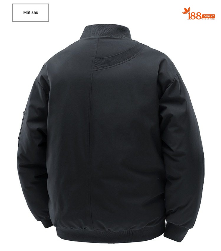 Áo Khoác Bông Nam Dày Dặn Cổ Bóng Chày Cotton Dáng Rộng Giữ Ấm Phong Cách Cặp Đôi Màu Kem, Nâu, Xanh, Đen... chi tiết 28