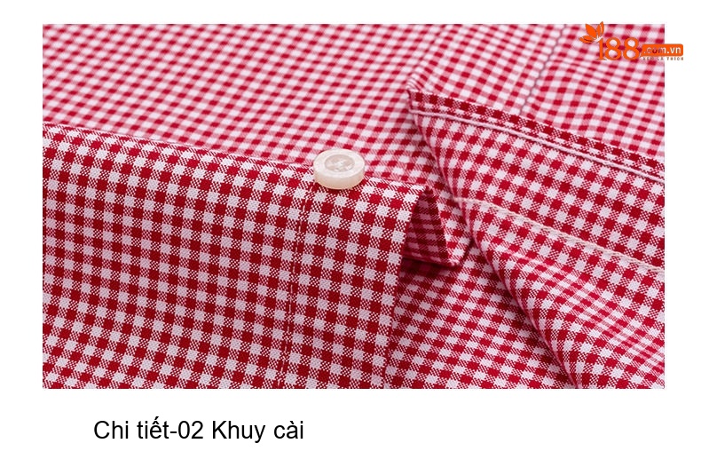 Áo Sơ Mi Nam Cotton Dài Tay Kẻ Caro Thời Trang Công Sở Thoải Mái Màu Đỏ, Xanh, Xám, Be... chi tiết 17