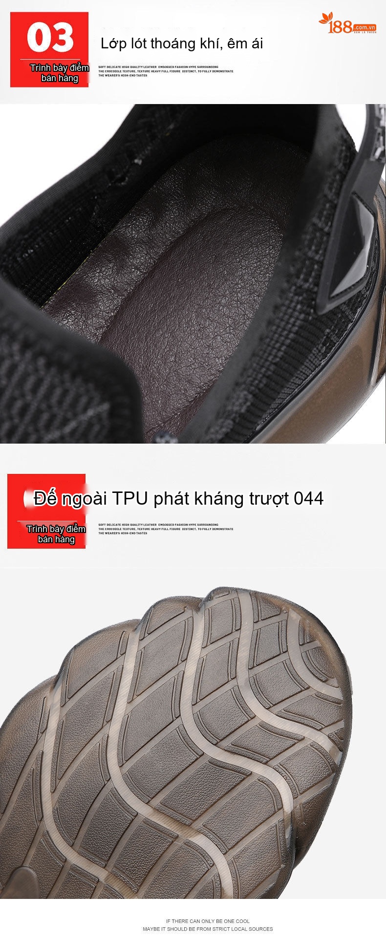Giày Thể Thao Nam Vải Dệt Kim Thoáng Khí Đế Mềm Chiều Cao Đế Khoảng 4cm Màu Đen chi tiết 7