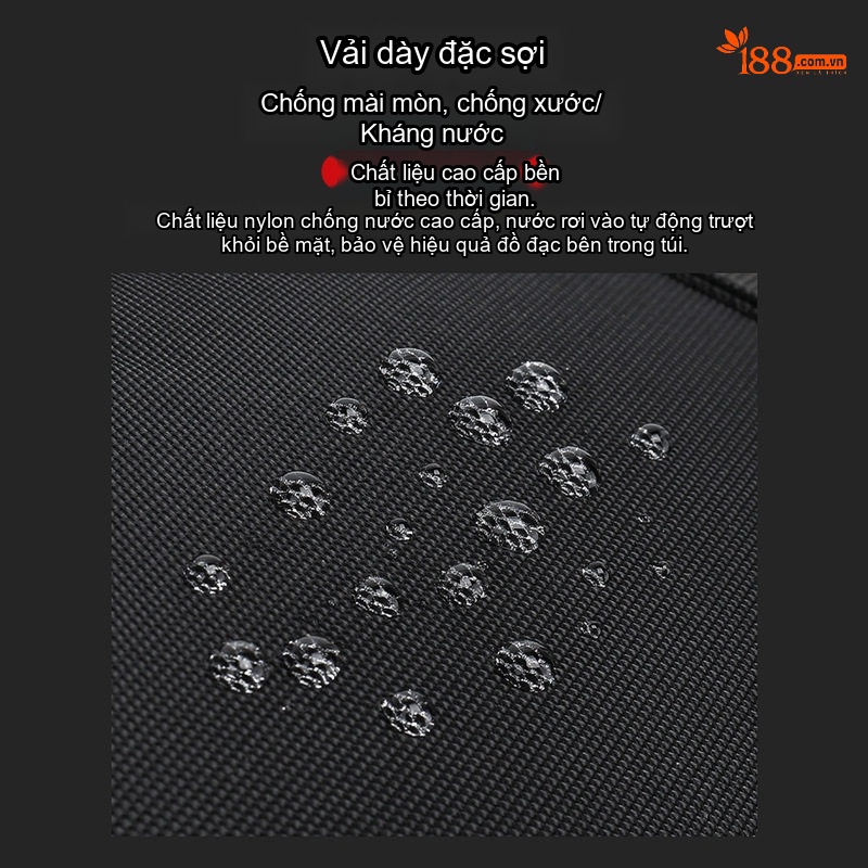 Balo Du Lịch Nam Thể Thao Ngoài Trời Đa Năng Chống Thấm Nước Sức Chứa Lớn Màu Đen chi tiết 3