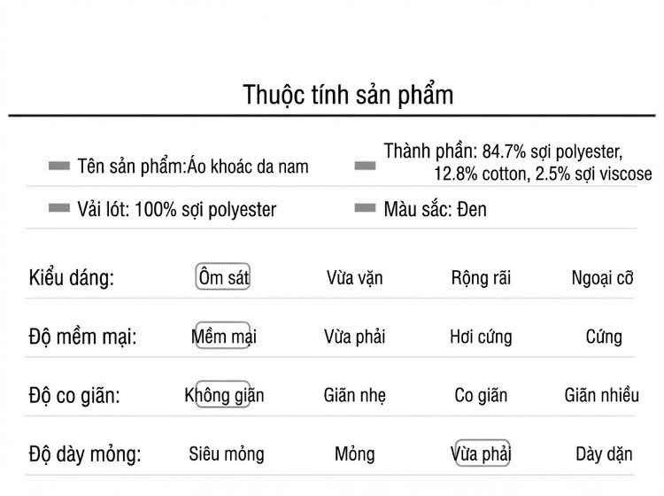 Áo Khoác Da PU Nam Lót Lông Dáng Motor Phong Cách Thời Trang Màu Đen chi tiết 2