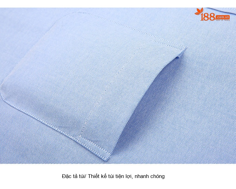 Áo Sơ Mi Tay Dài Nam Cotton Dáng Ôm Vừa Vặn Màu Xanh, Đen, Tím, Trắng... chi tiết 13