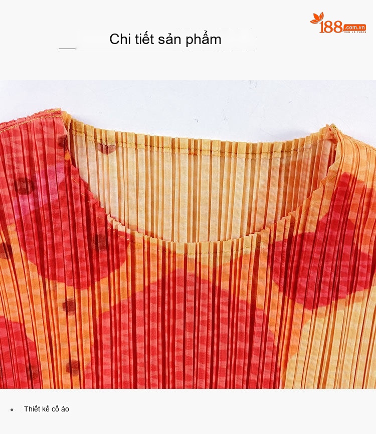 Váy liền thân Nữ In Họa Tiết Lồng Đèn Dáng Dài Phong Cách Hàn Quốc Màu Cam, Đỏ chi tiết 19