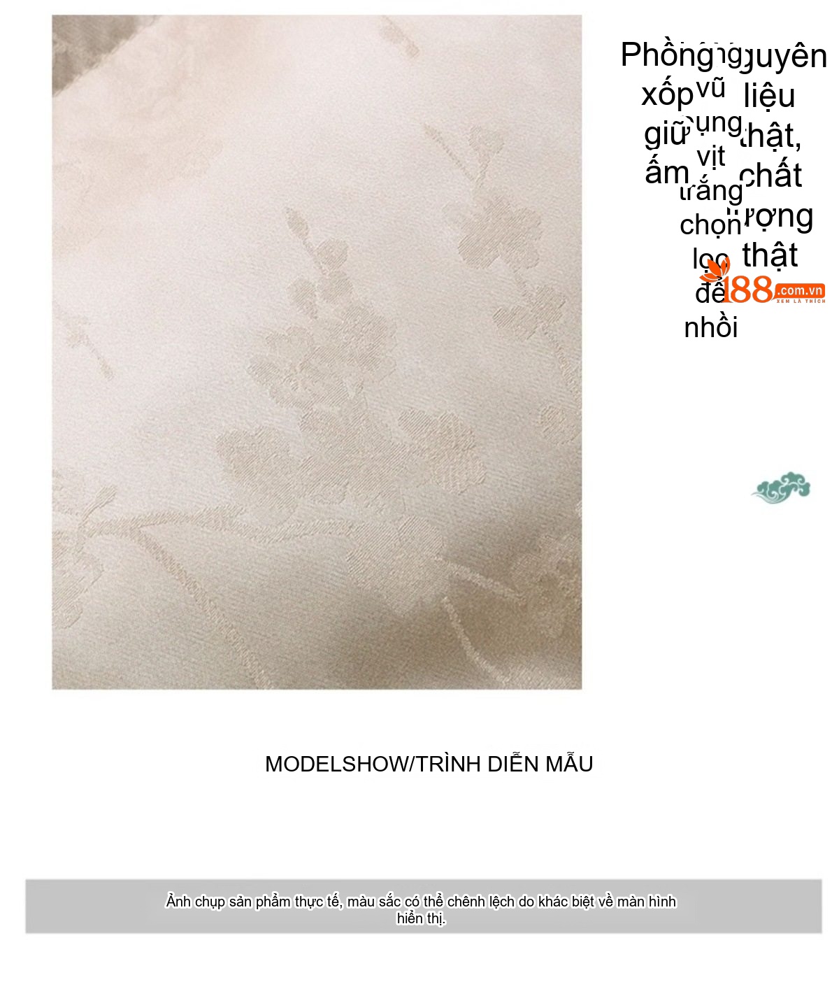 Áo Khoác Phao Nữ Dáng Dài Vừa Lót Lông Vịt Dày Dặn Phong Cách Retro Màu Be chi tiết 22