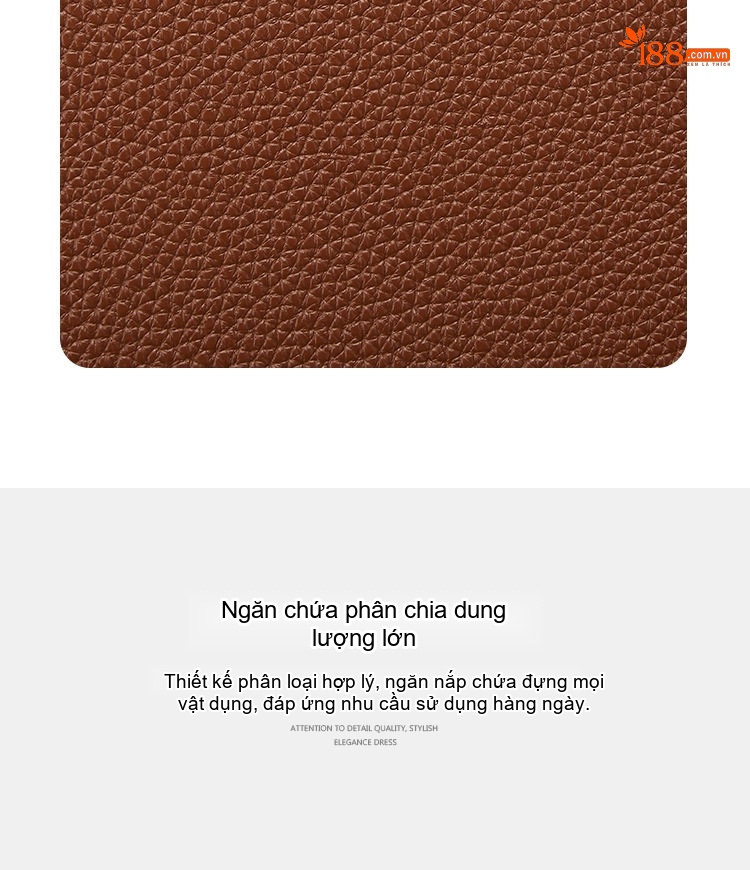 Túi Tote Nữ Đa Năng Da Mờ Sức Chứa Lớn Đựng Laptop Màu Nâu, Đen, Trắng chi tiết 3