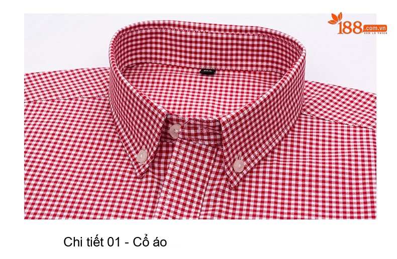 Áo Sơ Mi Nam Cotton Dài Tay Kẻ Caro Thời Trang Công Sở Thoải Mái Màu Đỏ, Xanh, Xám, Be... chi tiết 16
