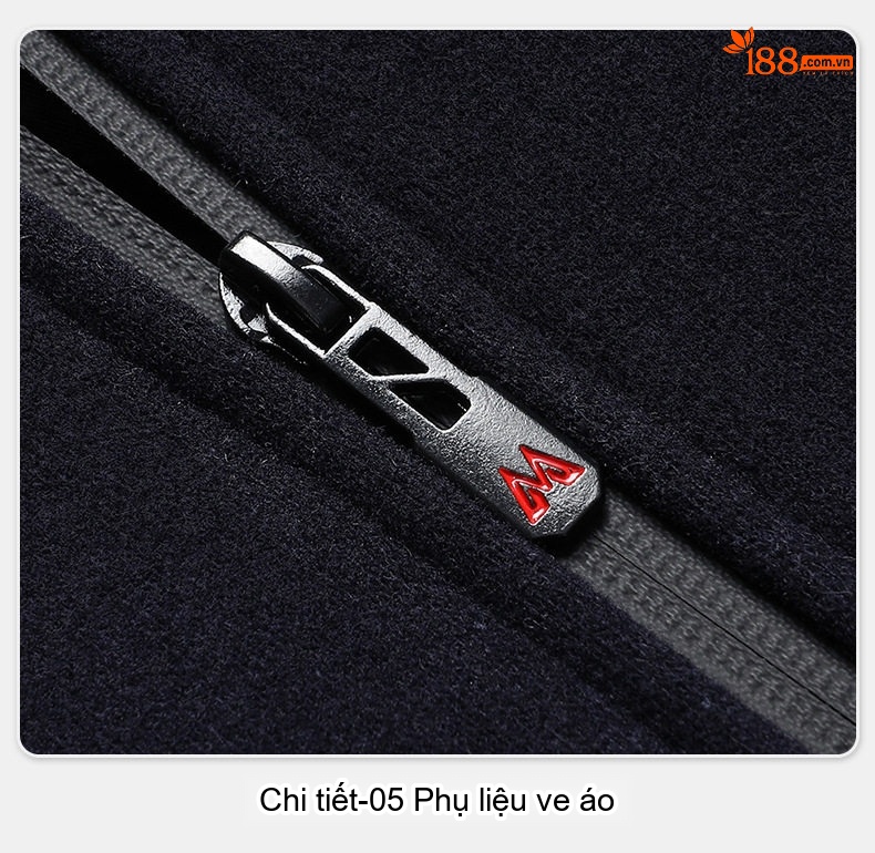 Áo Khoác Nam Cổ Trụ Lót Lông Cừu Mùa Thu Đông Màu Đen, Xanh Navy, Xám chi tiết 26