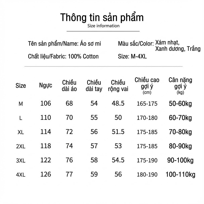 Áo Sơ Mi Dài Tay Nam Cotton Dáng Rộng Phong Cách Retro Màu Xanh Navy, Trắng chi tiết 4