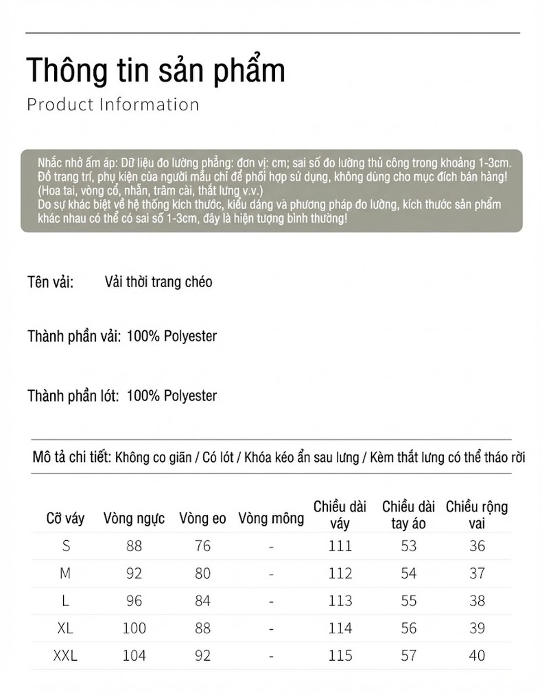 Váy liền thân Nữ Tay Dài Thiết Kế Thắt Eo Dáng Ôm Thanh Lịch Màu Xám, Tím chi tiết 4