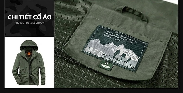 Áo Khoác Gió Nam Mỏng Nhẹ Dáng Rộng Có Mũ Trùm Đầu Phong Cách Thể Thao Màu Xanh Rêu, Nâu Be, Xanh Navy, Xám Đen... chi tiết 23