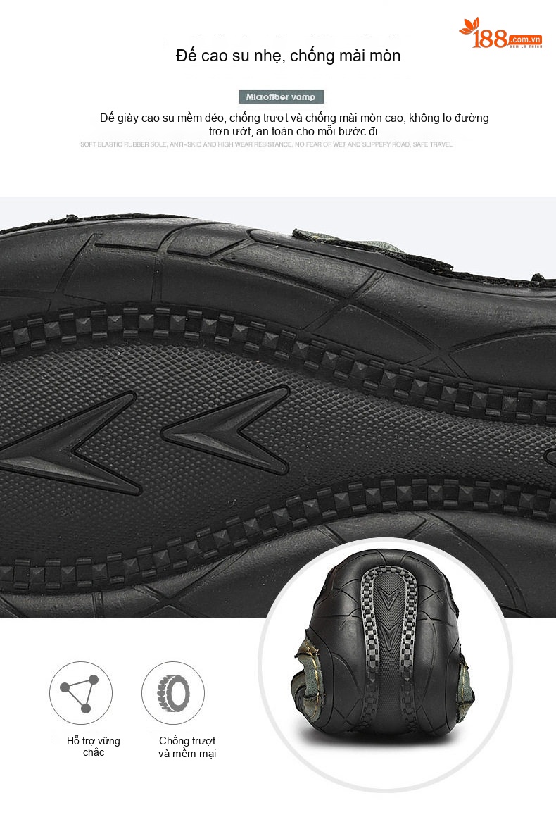 Giày Boot Martin Nam Cổ Lửng Da Mờ Chiều Cao Đế Khoảng 3cm Màu Xanh, Nâu chi tiết 15