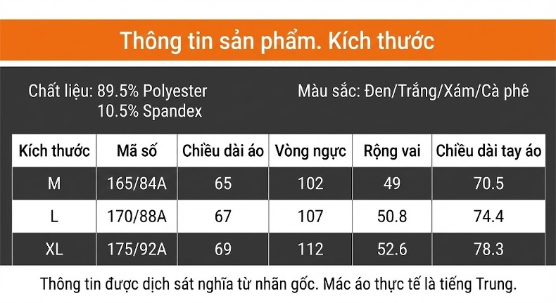 Áo Thun Dài Tay Cổ Tròn Nam Dệt Kim Đức Nhung Phong Cách Nhật Bản Màu Nâu, Đen, Trắng, Xám chi tiết 3
