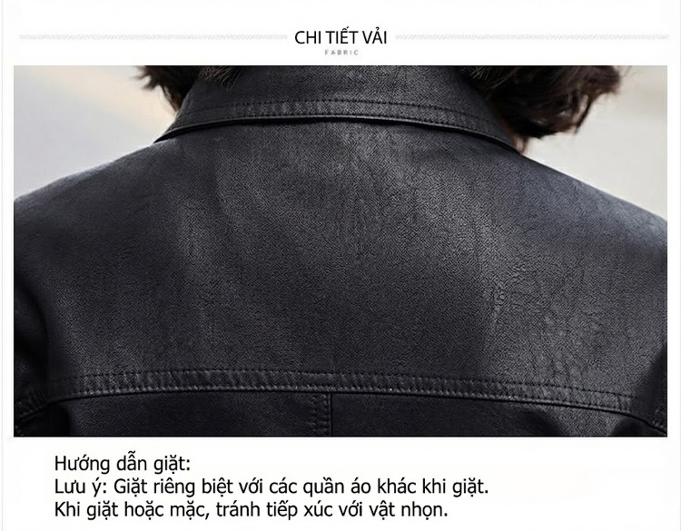 Áo Khoác Da Thật Nữ Kiểu Bomber Ngắn Màu Đen, Nâu chi tiết 10