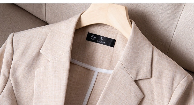 Áo Blazer Nữ Kèm Khăn Lụa Thiết Kế Mỏng Tay Lỡ Phong Cách Công Sở Màu Trắng, Xanh, Xám, Kem... chi tiết 15