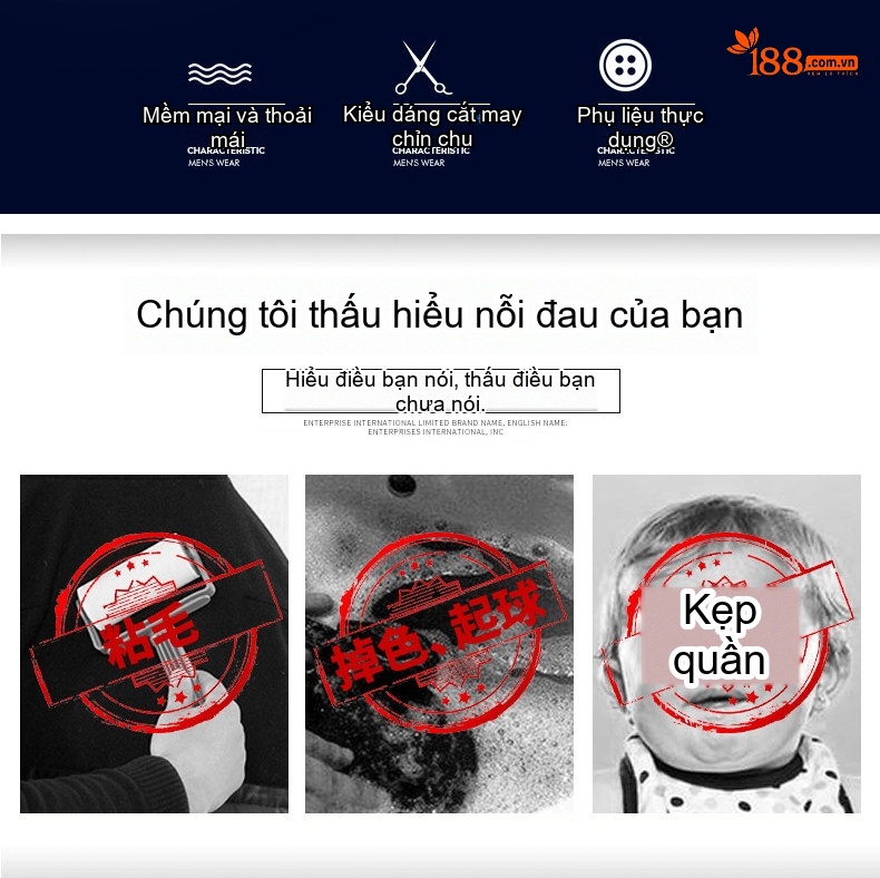 Quần Dài Nam Ống Đứng Lót Lông Cừu Non Dáng Suông Trung Niên Màu Đen, Xám, Xanh Rêu chi tiết 2