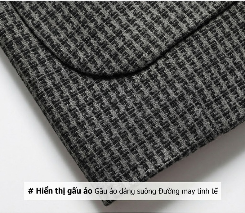 Áo Blazer Nam Thu Đông Dáng Ôm Co Giãn Chống Nhăn Màu Xám chi tiết 21