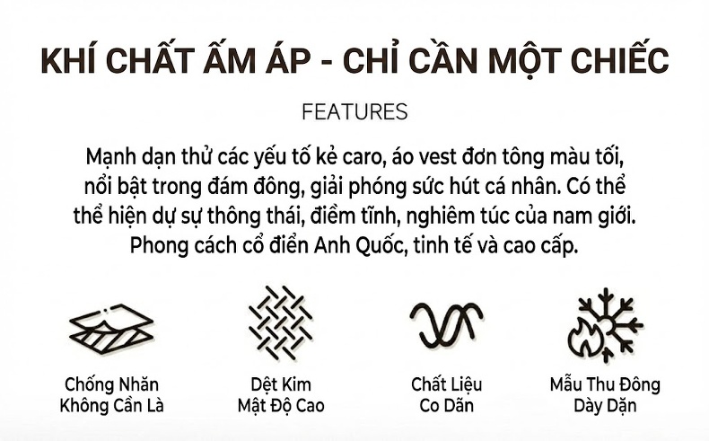 Áo Blazer Nam Thu Đông Dáng Ôm Co Giãn Chống Nhăn Màu Xám chi tiết 3