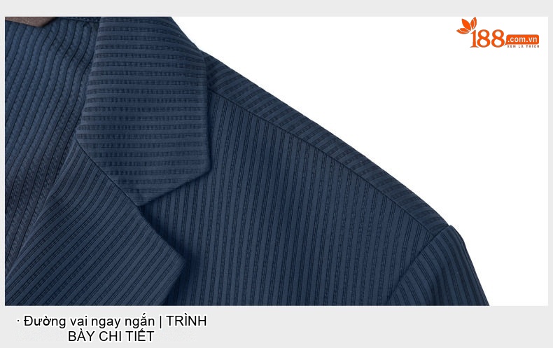Áo Blazer Nam Vải Dệt Mỏng Dáng Ôm Phong Cách Hàn Quốc Màu Đen, Xám, Xanh Navy chi tiết 26