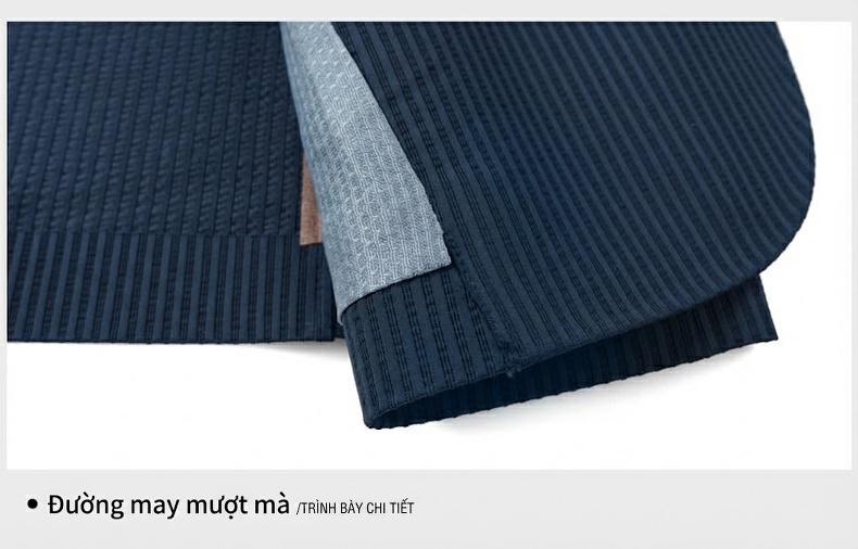 Áo Blazer Nam Vải Dệt Mỏng Dáng Ôm Phong Cách Hàn Quốc Màu Đen, Xám, Xanh Navy chi tiết 28
