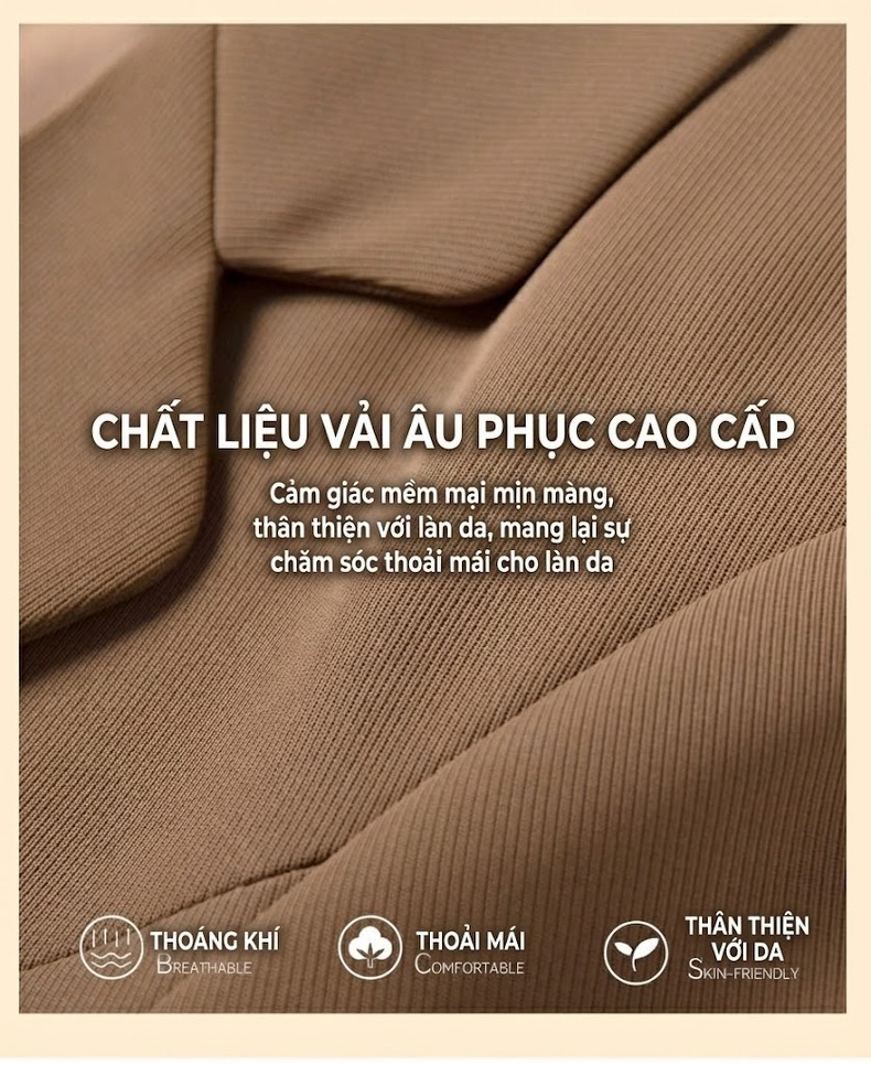 Áo Blazer Nữ Tay Dài Kiểu Ngắn Phong Cách Thời Trang Màu Xanh Ngọc, Đen, Trắng, Nâu... chi tiết 7