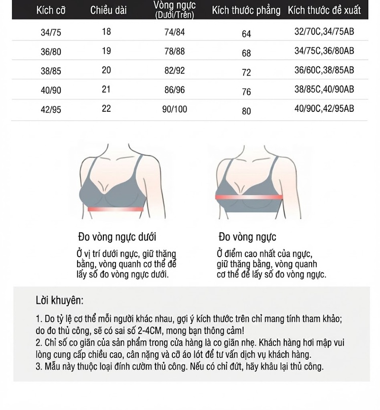 Áo Bra Nữ Đính Đá Thời Trang Hở Lưng Màu Trắng, Đen, Nâu chi tiết 3