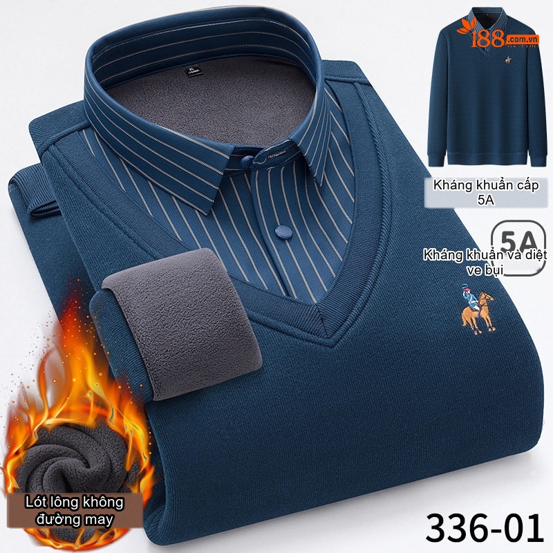Áo Cardigan Nam Dệt Kim Lót Lông Giữ Ấm Kháng Khuẩn Màu Đen, Trắng, Xám, Xanh Navy...