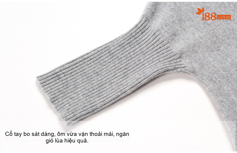 Áo Choàng Dệt Kim Tay Dơi Nữ Cổ Lọ Màu Trơn Viền Tua Rua chi tiết 18