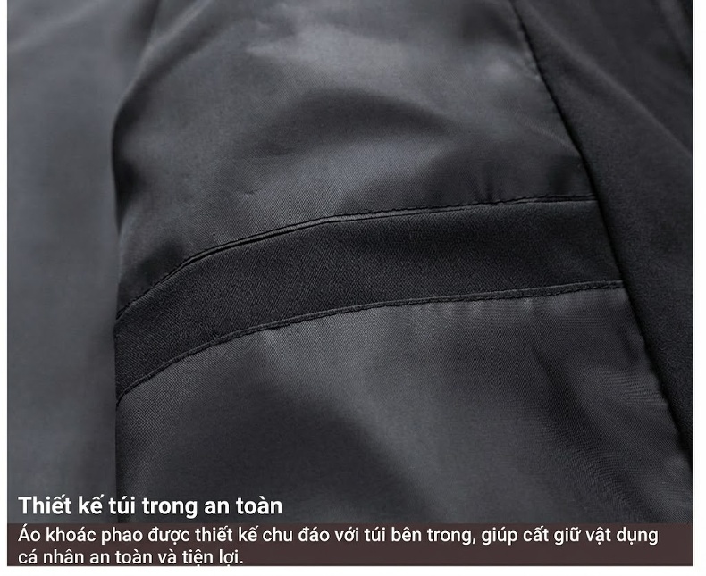 Áo Gile Lông Vũ Nam Áo Khoác Không Tay Lót Lông Vũ Trắng Dày Dặn Giữ Ấm Màu Trắng, Nâu, Xám, Đen chi tiết 5