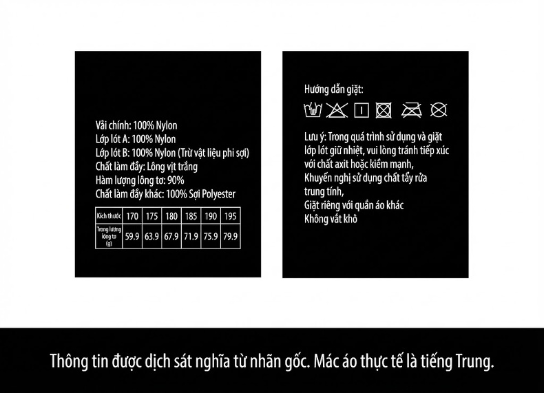Áo Gile Phao Lông Vũ Nam 90% Lông Vịt Trắng Giữ Nhiệt Màu Đen, Đỏ chi tiết 25