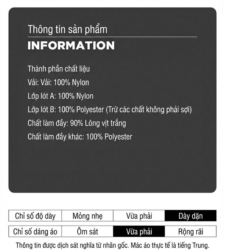 Áo Gile Phao Lông Vũ Nam 90% Lông Vịt Trắng Giữ Nhiệt Màu Đen, Đỏ chi tiết 8