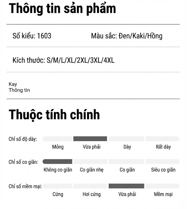 Áo Gile Vest Nữ Công Sở Không Tay Thời Trang Màu Kaki, Đen, Hồng chi tiết 10
