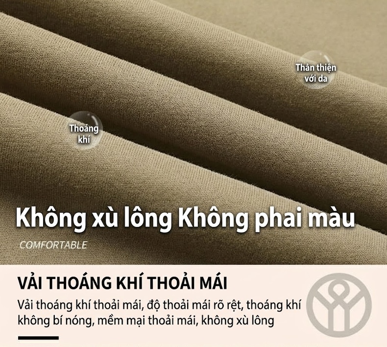 Áo Hoodie Nam Tay Dài Form Rộng Màu Be, Đen, Nâu, Xám chi tiết 5