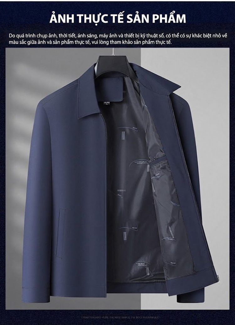 Áo Khoác Blazer Nam Mỏng Phong Cách Công Sở Màu Đen, Xanh Navy, Đỏ chi tiết 12