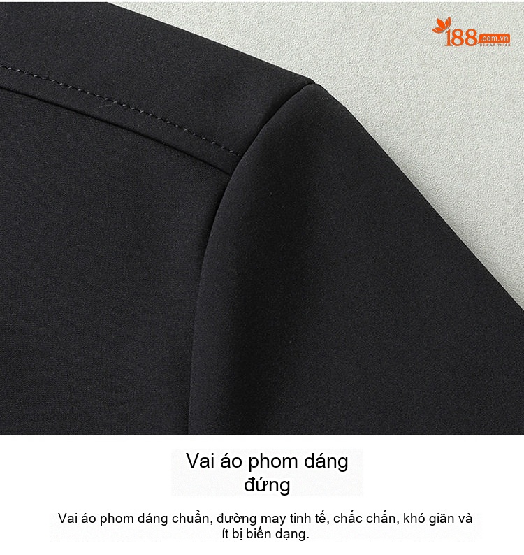 Áo Khoác Blazer Nam Mỏng Phong Cách Công Sở Màu Đen, Xanh Navy, Đỏ chi tiết 18