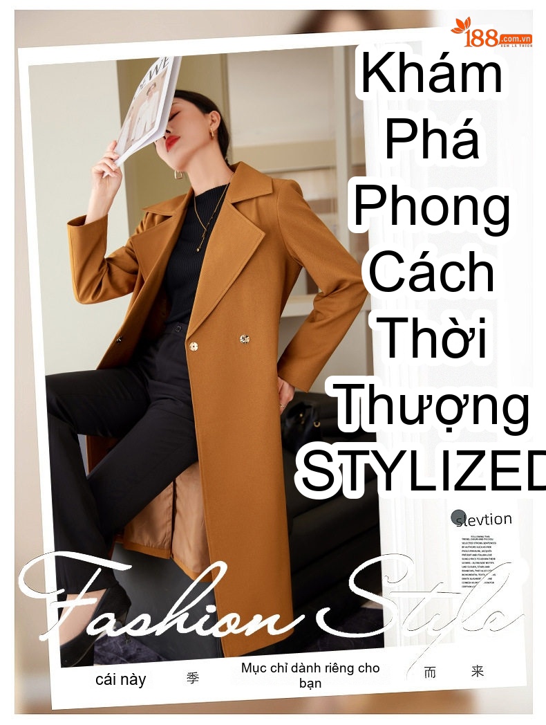 Áo Blazer Nữ Dáng Dài Thắt Eo Phong Cách Hàn Quốc chi tiết 5