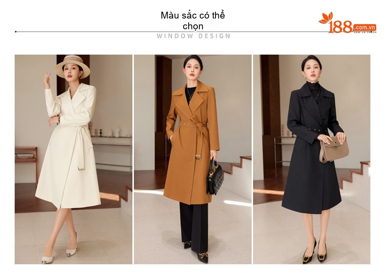Áo Blazer Nữ Dáng Dài Thắt Eo Phong Cách Hàn Quốc chi tiết 6