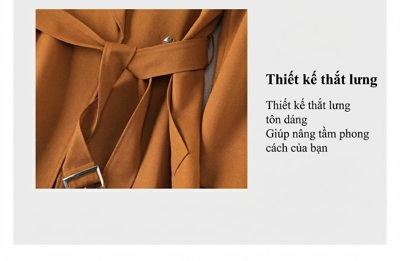 Áo Blazer Nữ Dáng Dài Thắt Eo Phong Cách Hàn Quốc chi tiết 29