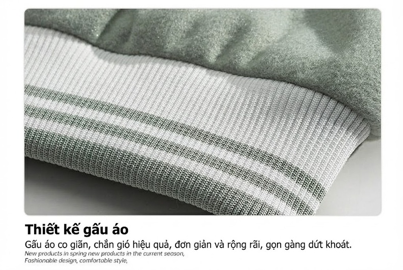 Áo Khoác Bomber Dáng Rộng Unisex Phong Cách Hàn Quốc Màu Trắng Kem, Đen, Xanh Mint, Hồng chi tiết 23