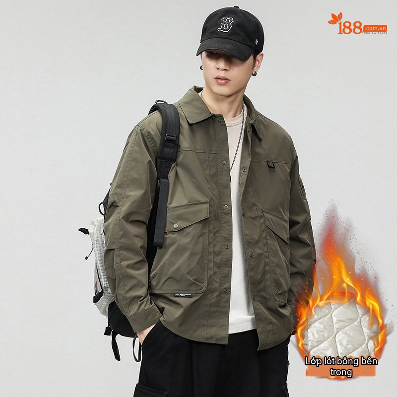 61096 Xanh quân đội [thêm bông để giữ ấm]