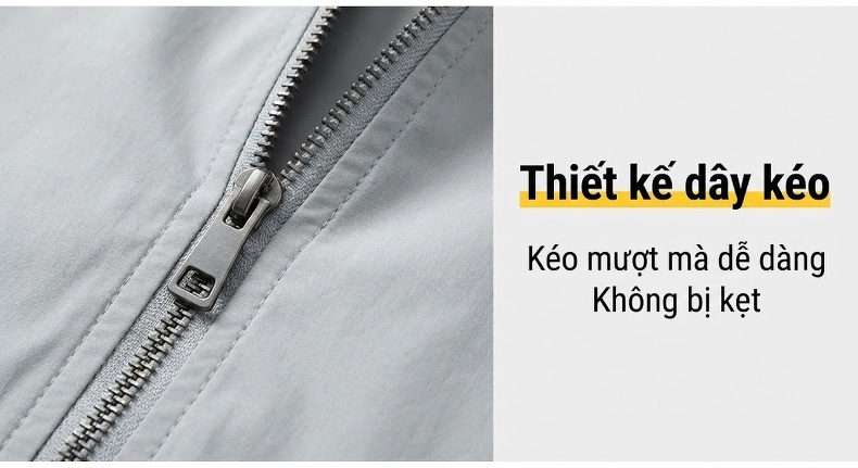 Áo Khoác Bomber Nam Cổ Bẻ Tay Bo Chun Phong Cách Quốc Triều Màu Đỏ, Đen, Xám... chi tiết 11