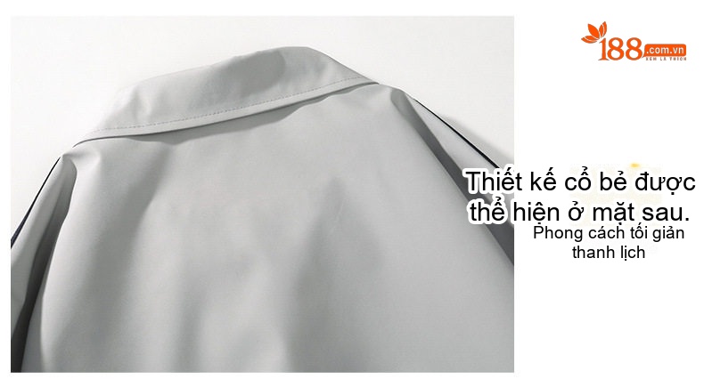 Áo Khoác Bomber Nam Cổ Bẻ Tay Bo Chun Phong Cách Quốc Triều Màu Đỏ, Đen, Xám... chi tiết 10