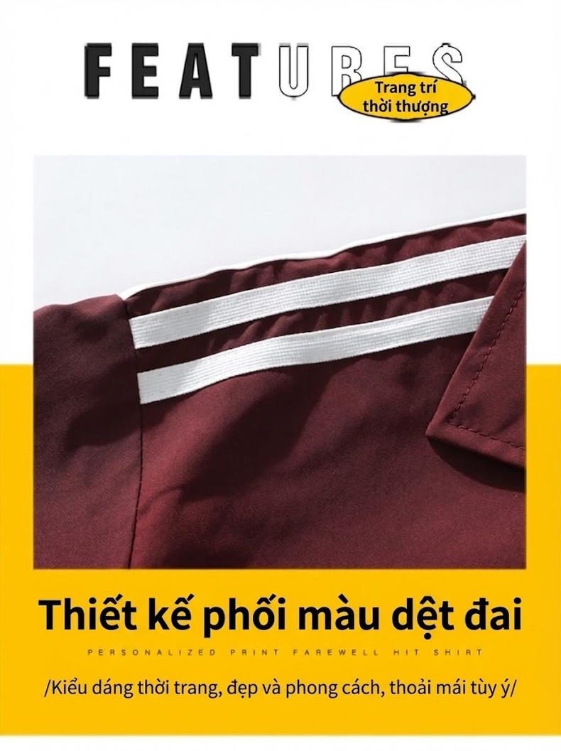 Áo Khoác Bomber Nam Cổ Bẻ Tay Bo Chun Phong Cách Quốc Triều Màu Đỏ, Đen, Xám... chi tiết 2