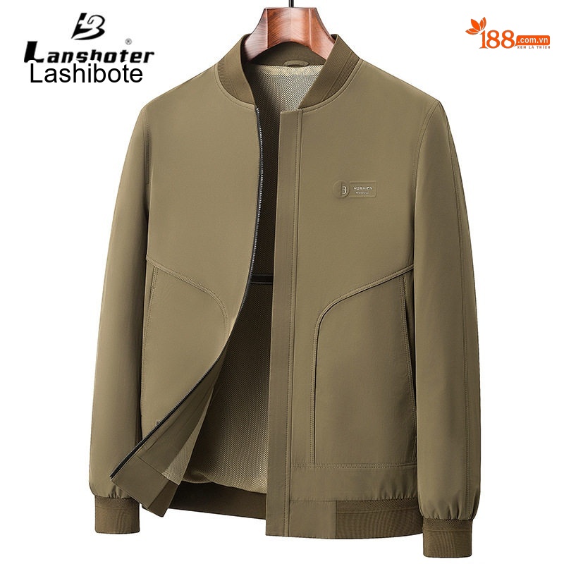 Áo khoác bomber nam cổ bóng chày chất liệu nỉ