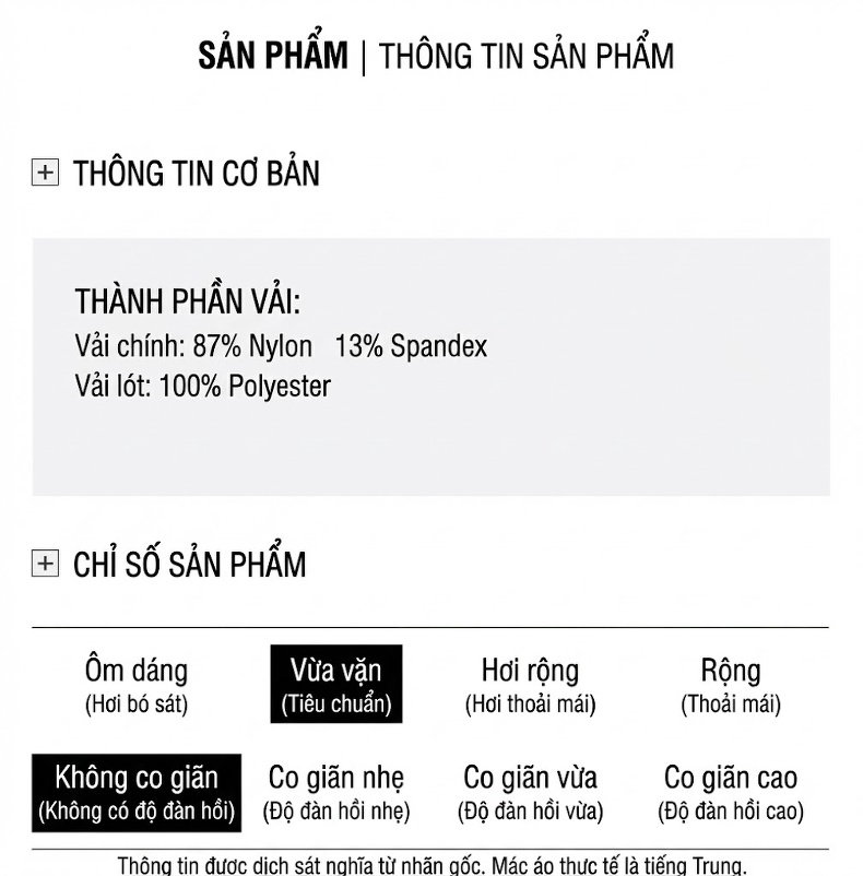 Áo Khoác Bomber Nam Cổ Trụ Dáng Ôm Vừa Vặn Màu Xanh Navy chi tiết 8