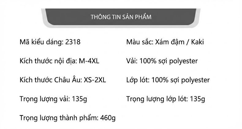 Áo Khoác Bomber Nam Cổ Trụ Dáng Rộng Màu Xám, Be chi tiết 8