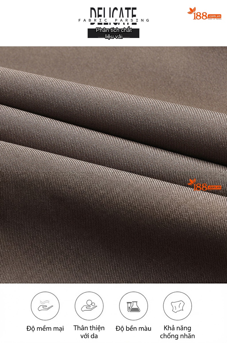 Áo Khoác Bomber Nam Cổ Trụ Khóa Kéo Cotton Mỏng Nhẹ Màu Be, Đỏ Rượu, Đen, Xám... chi tiết 3
