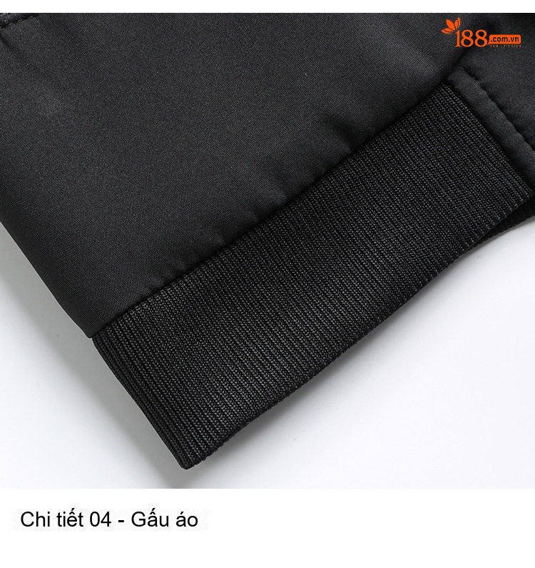 Áo Khoác Bomber Nam Cổ Trụ Mỏng Nhẹ Màu Xám, Xanh Navy, Đen chi tiết 23